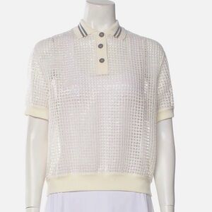 Brunello Cucinelli Open Knit Polo